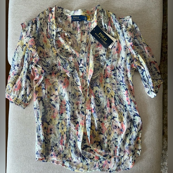 Polo Ralph Lauren Tops - Polo Ralph Lauren floral blouse